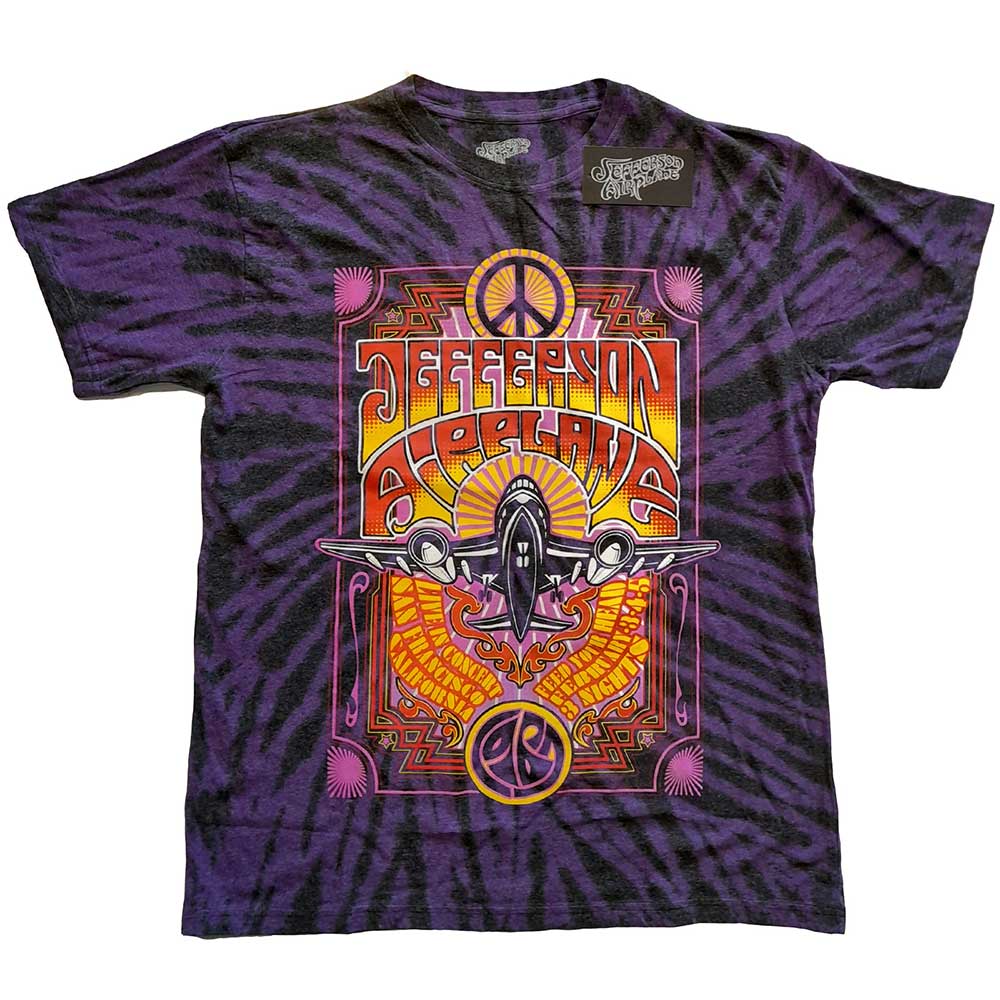 Jefferson Airplane Unisex T-Shirt: Live in San Francisco, CA (Wash Collection) T-Shirt