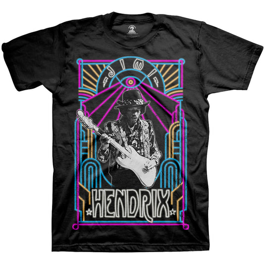 Jimi Hendrix Unisex T-Shirt: Electric Ladyland Neon T-Shirt