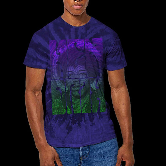 Jimi Hendrix Unisex T-Shirt: Swirly Text (Wash Collection) T-Shirt
