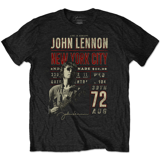 John Lennon Unisex T-Shirt: NYC '72 (Eco-Friendly) T-Shirt