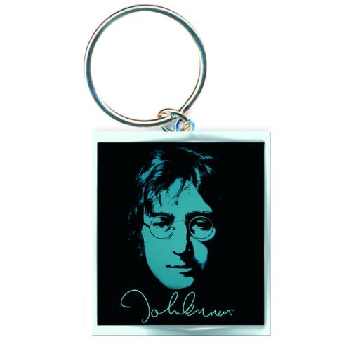 John Lennon Keychain: Photo (Enamel In-fill) Sleutelhanger