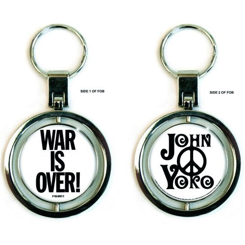 John Lennon Keychain: War is Over (Spinner) Sleutelhanger