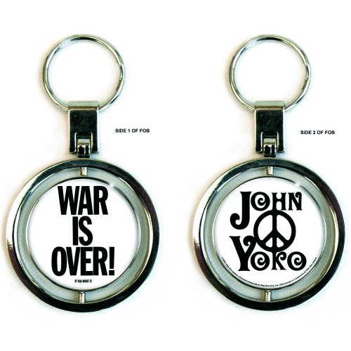 John Lennon Keychain: War is Over (Spinner) Sleutelhanger