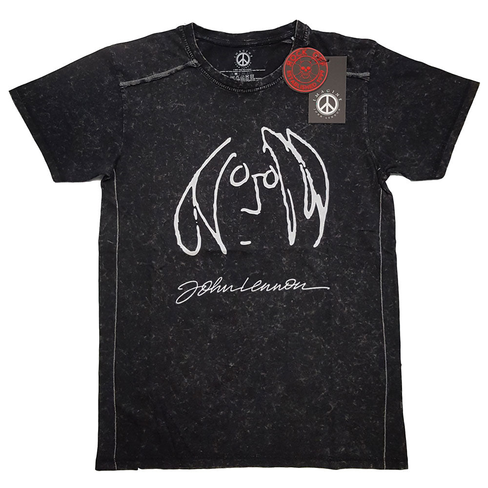 John Lennon Unisex T-Shirt: Self Portrait (Wash Collection) T-Shirt