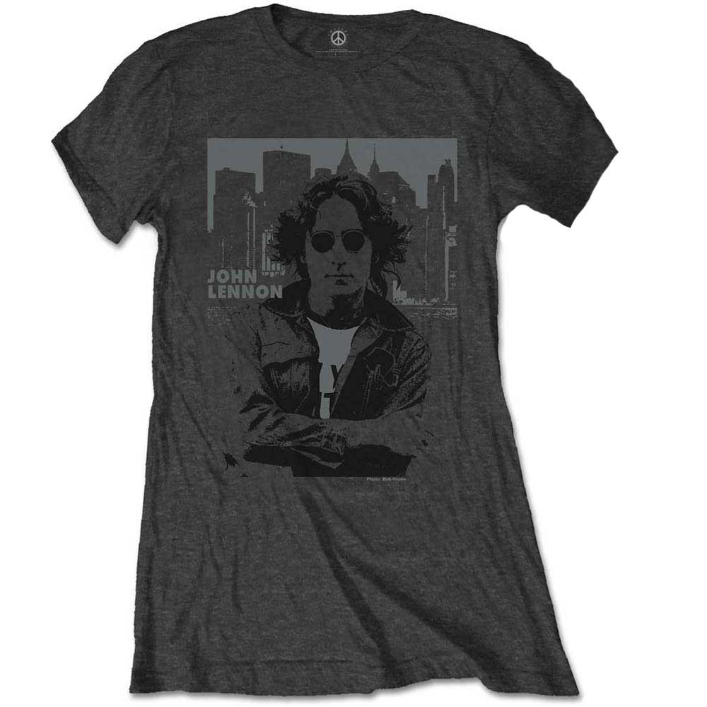John Lennon Ladies T-Shirt: Skyline T-Shirt