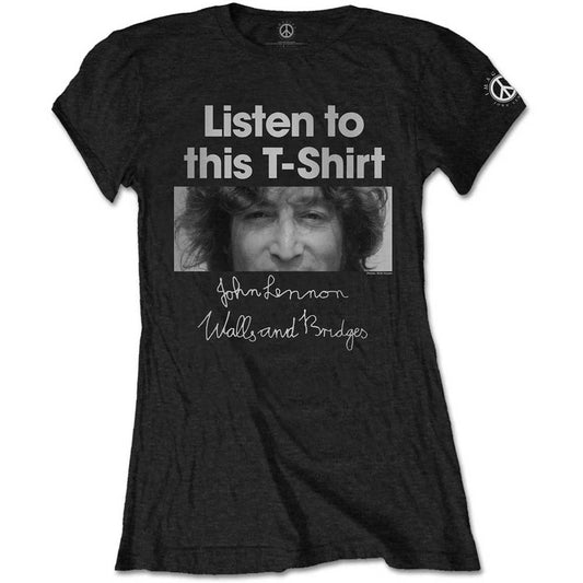 John Lennon Ladies T-Shirt: Listen Lady T-Shirt