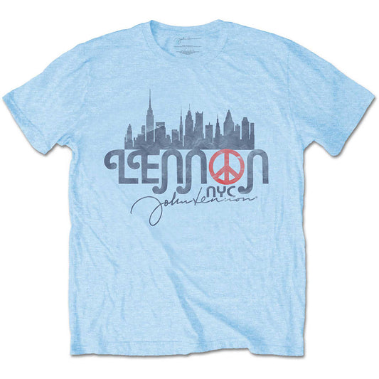 John Lennon Unisex T-Shirt: NYC Skyline T-Shirt