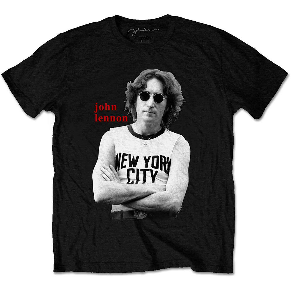 John Lennon Unisex T-Shirt: New York City B&W T-Shirt