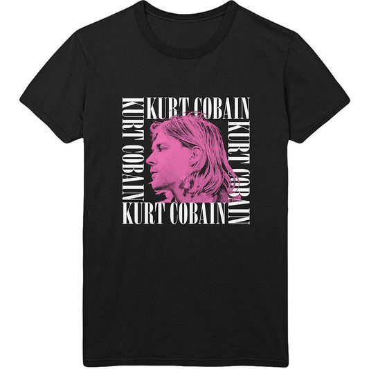 Kurt Cobain Unisex T-Shirt: Head Shot Frame T-Shirt
