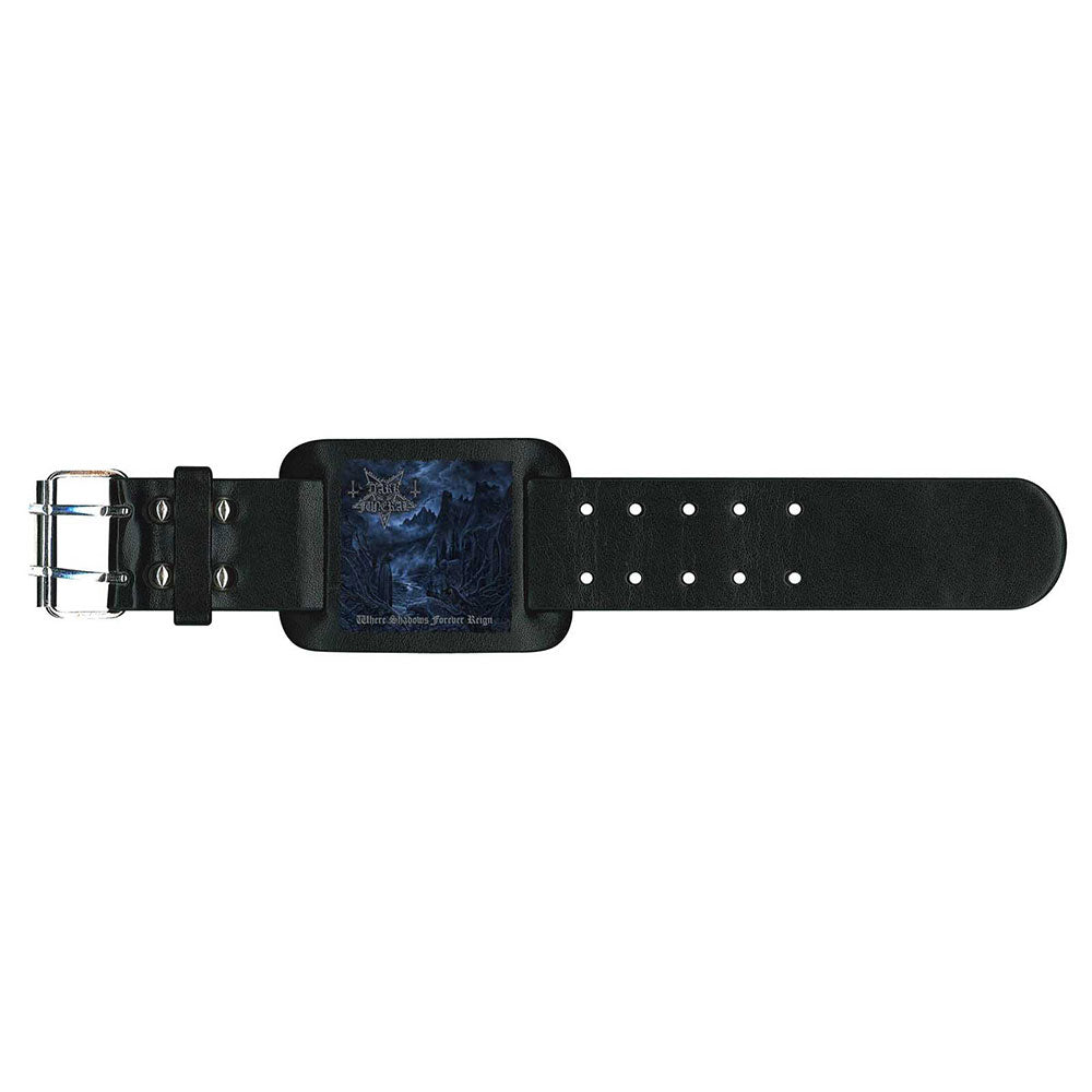 Dark Funeral Leather Wrist Strap: Where Shadows Forever Reign Leren polsband