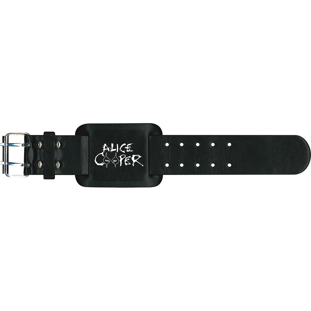 Alice Cooper Leather Wrist Strap: Eyes Leren polsband
