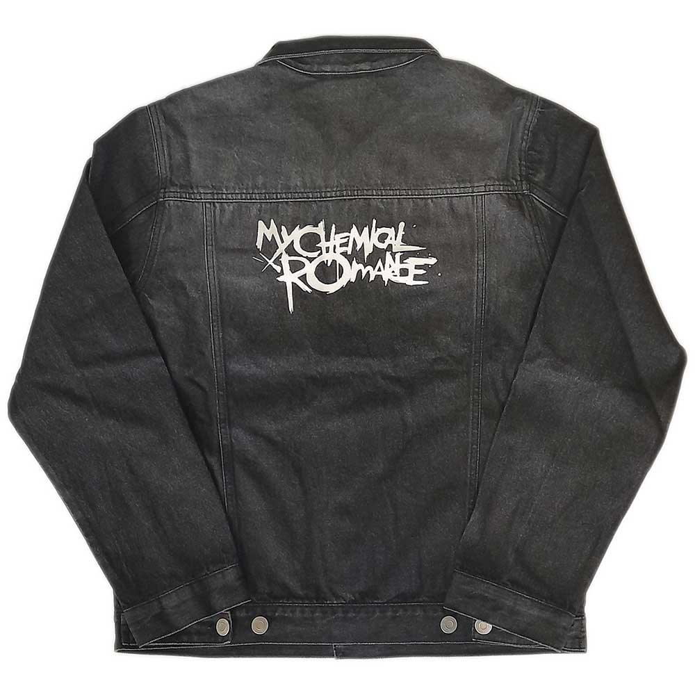 My Chemical Romance Unisex Denim Jacket: Logo (Back Print) Spijkerjas