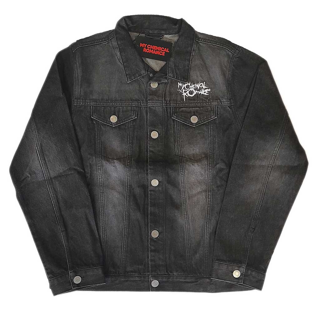 My Chemical Romance Unisex Denim Jacket: Logo (Back Print) Spijkerjas