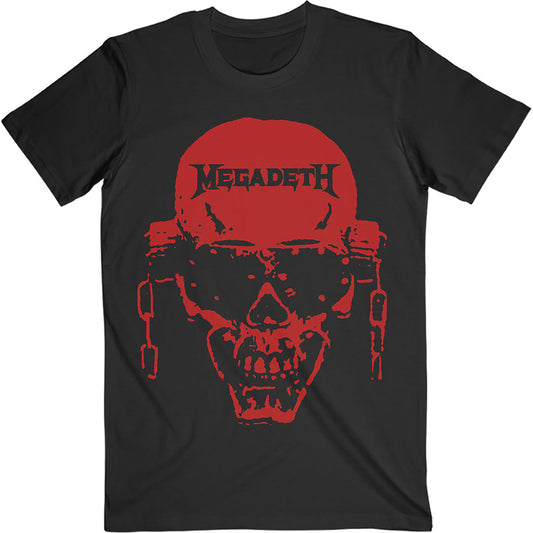 Megadeth Unisex T-Shirt: Vic Hi-Contrast Red T-Shirt