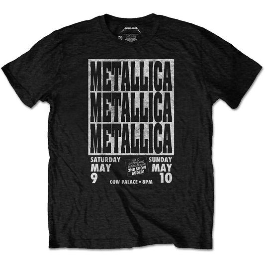 Metallica Unisex T-Shirt: Cow Palace (Eco-Friendly) T-Shirt