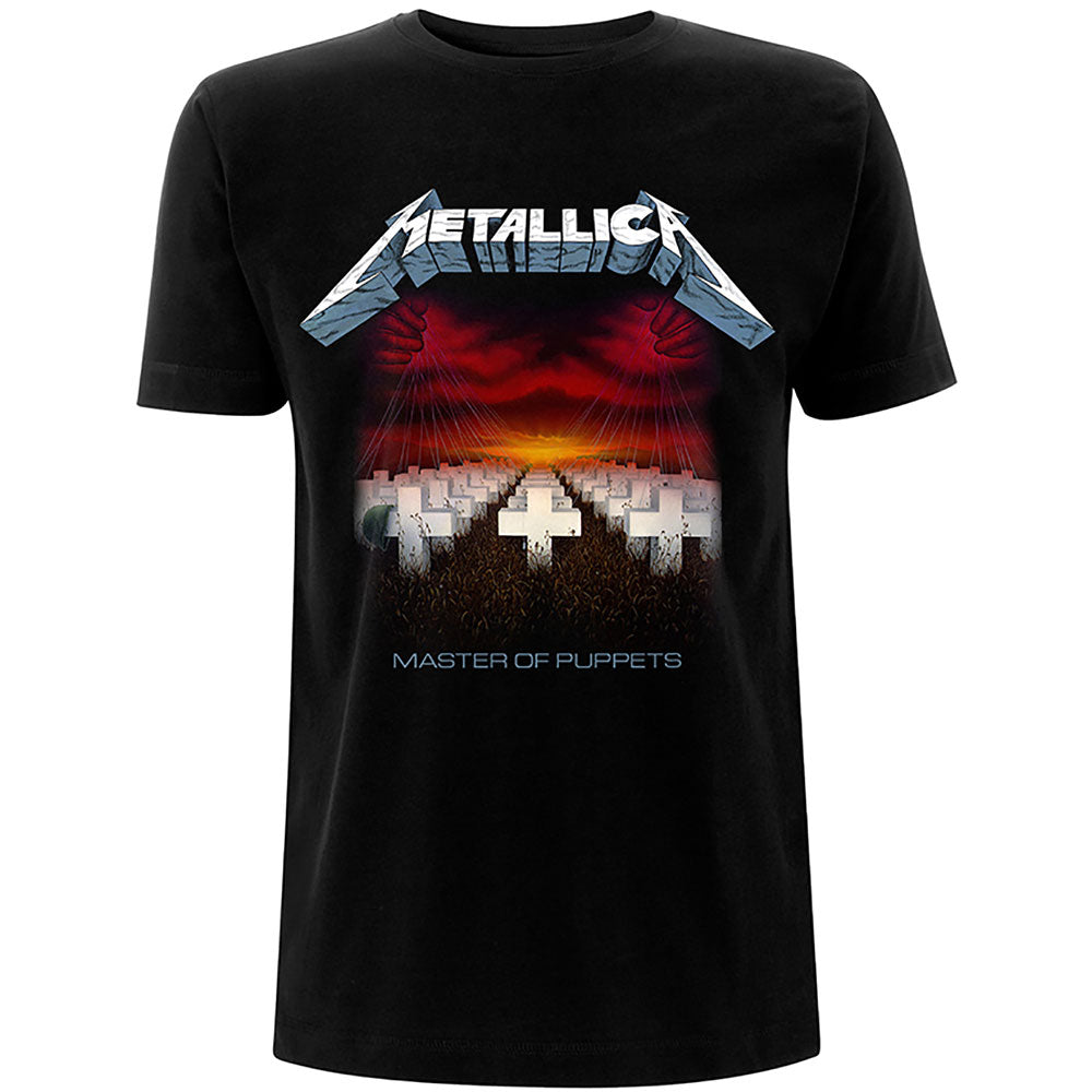 Metallica Unisex T-Shirt: Master of Puppets Tracks (Back Print) T-Shirt