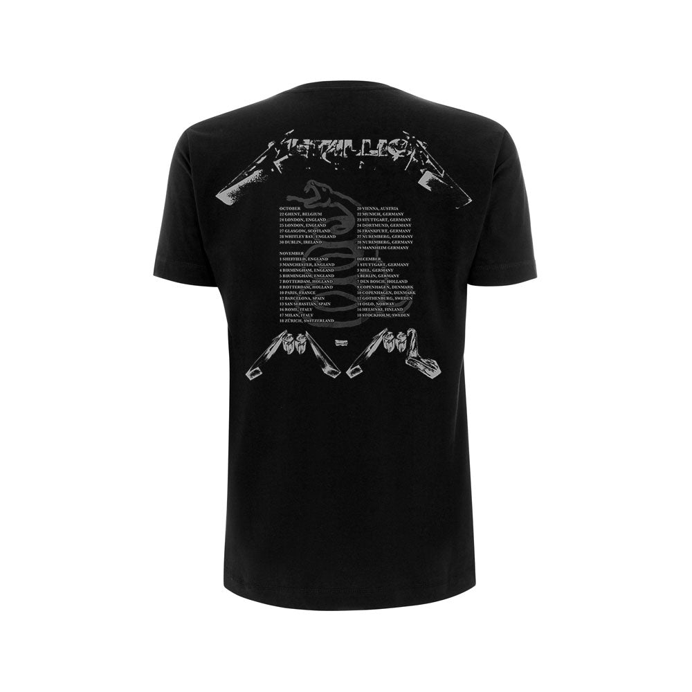 Metallica Unisex T-Shirt: 4 Faces (Back Print) T-Shirt