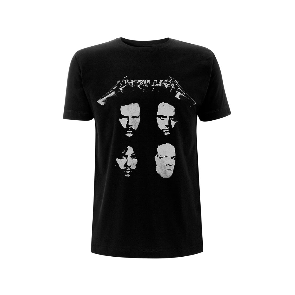 Metallica Unisex T-Shirt: 4 Faces (Back Print) T-Shirt