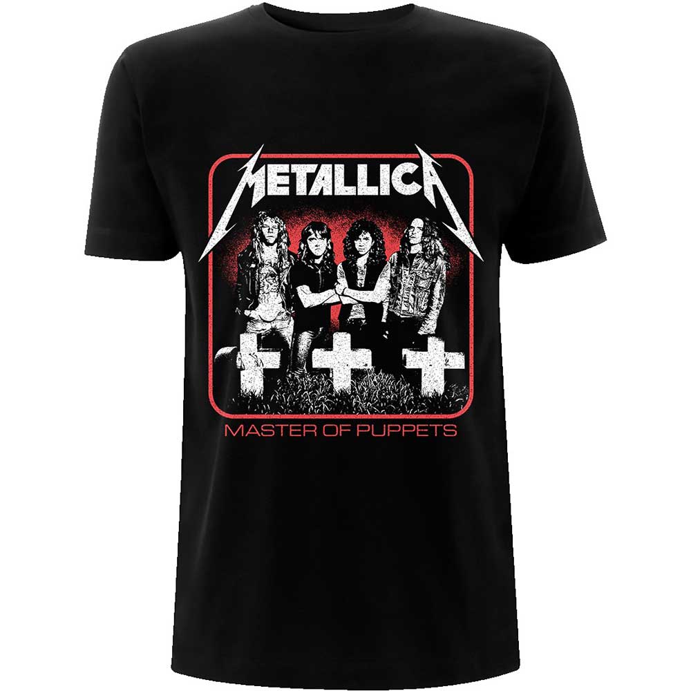Metallica Unisex T-Shirt: Vintage Master of Puppets Photo T-Shirt