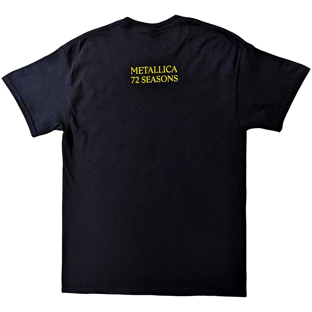 Metallica Unisex T-Shirt: 72 Seasons Burnt Robot (Back Print) T-Shirt