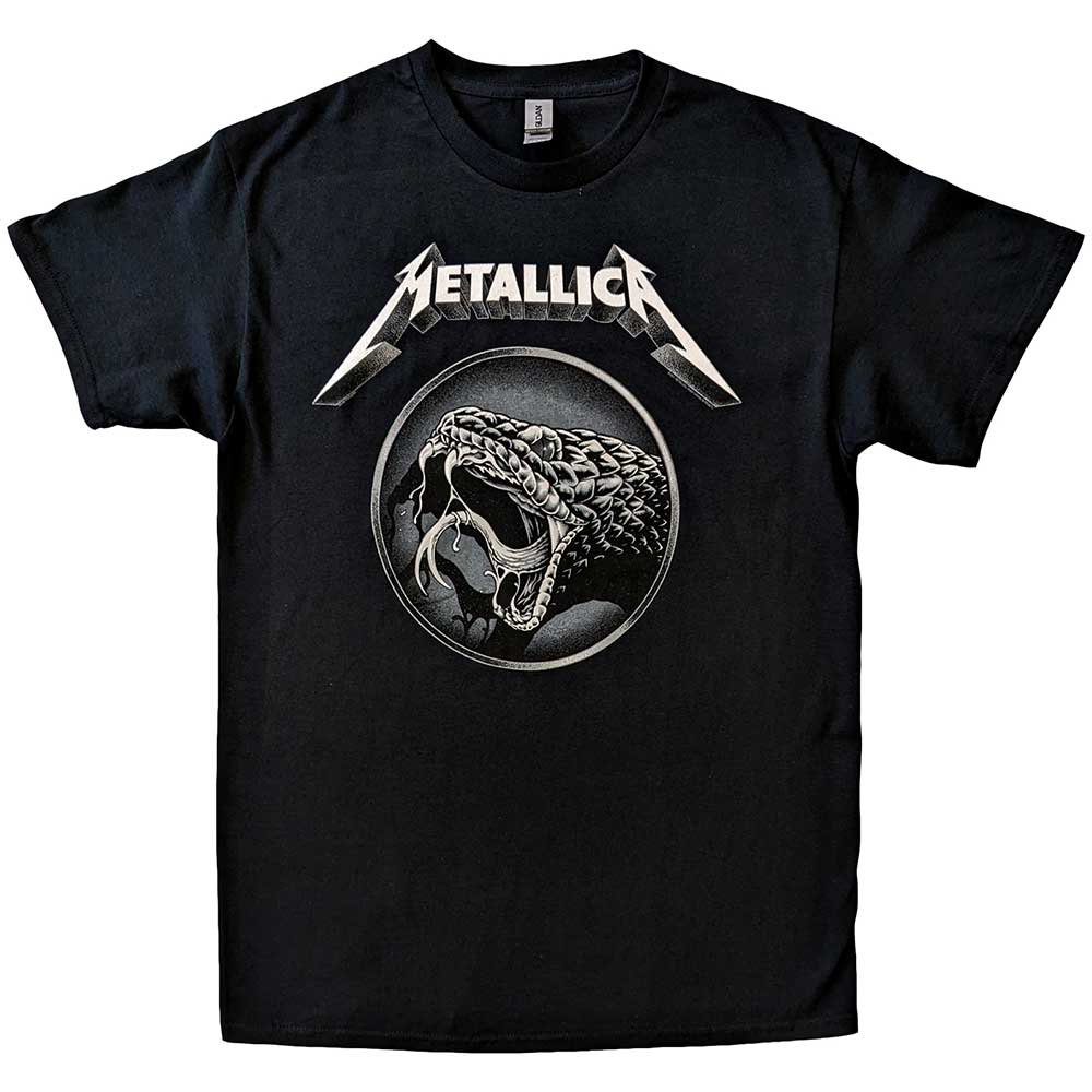 Metallica Unisex T-Shirt: Black Album Poster T-Shirt