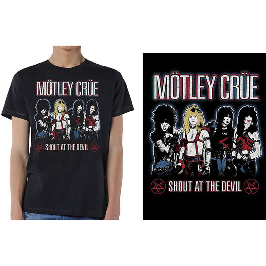 Motley Crue Unisex T-Shirt: Shout at the Devil T-Shirt