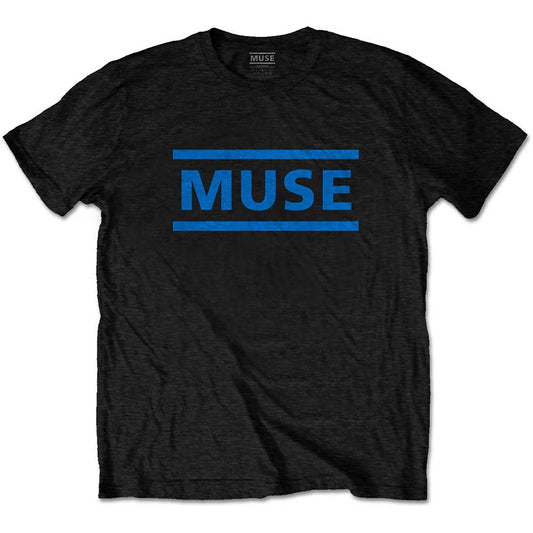 Muse Unisex T-Shirt: Dark Blue Logo T-Shirt