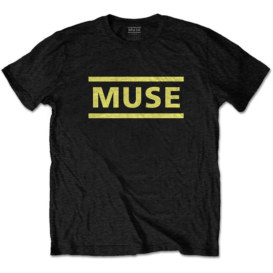 Muse Unisex T-Shirt: Yellow Logo T-Shirt
