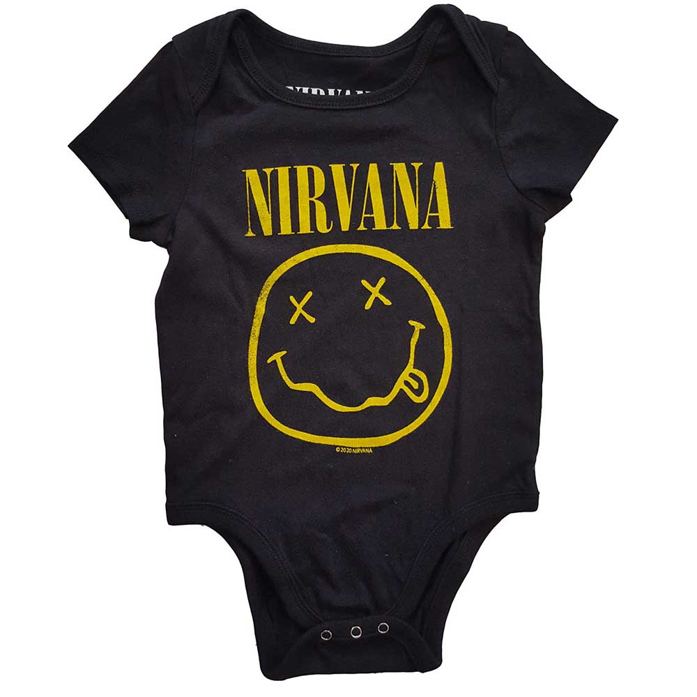 Nirvana Kids Baby Grow: Yellow Happy Face Babypakje