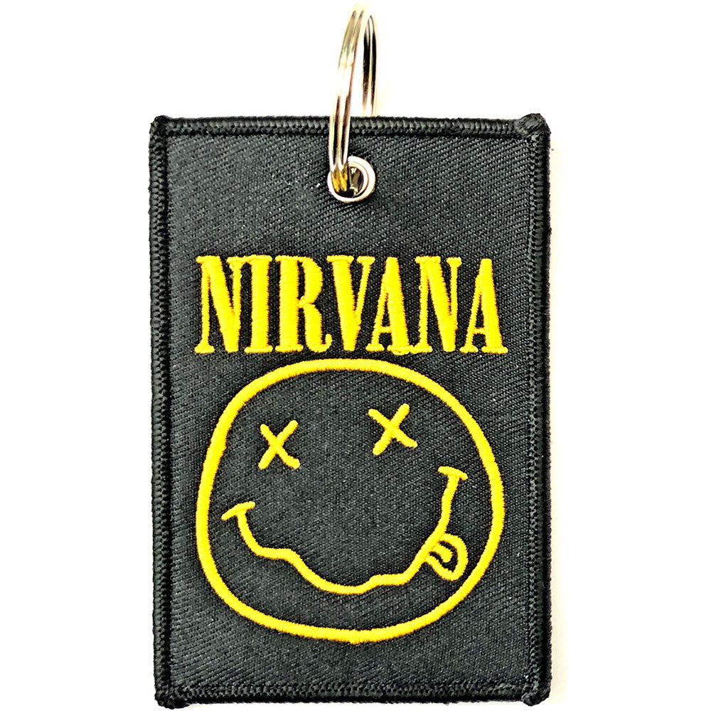 Nirvana Keychain: Happy Face (Double Sided) Sleutelhanger