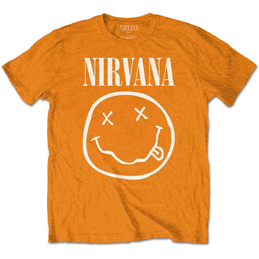 Nirvana Kids T-Shirt: White Happy Face T-Shirt