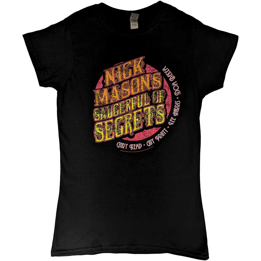 Nick Mason's Saucerful of Secrets Ladies T-Shirt: Echoes European Tour 2022 (Back Print & Ex-Tour) T-Shirt