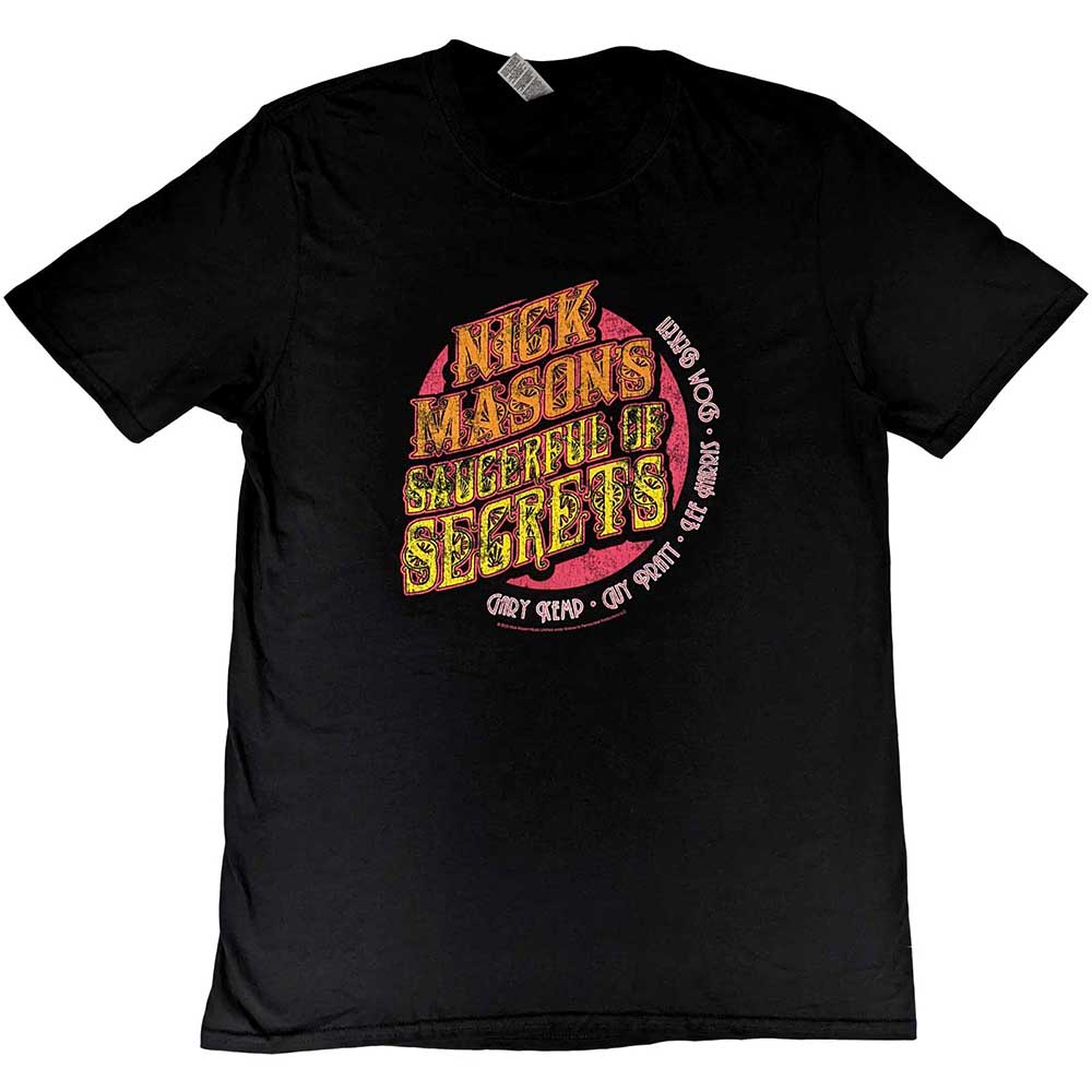 Nick Mason's Saucerful of Secrets Unisex T-Shirt: Echoes European Tour 2022 (Back Print & Ex-Tour) T-Shirt