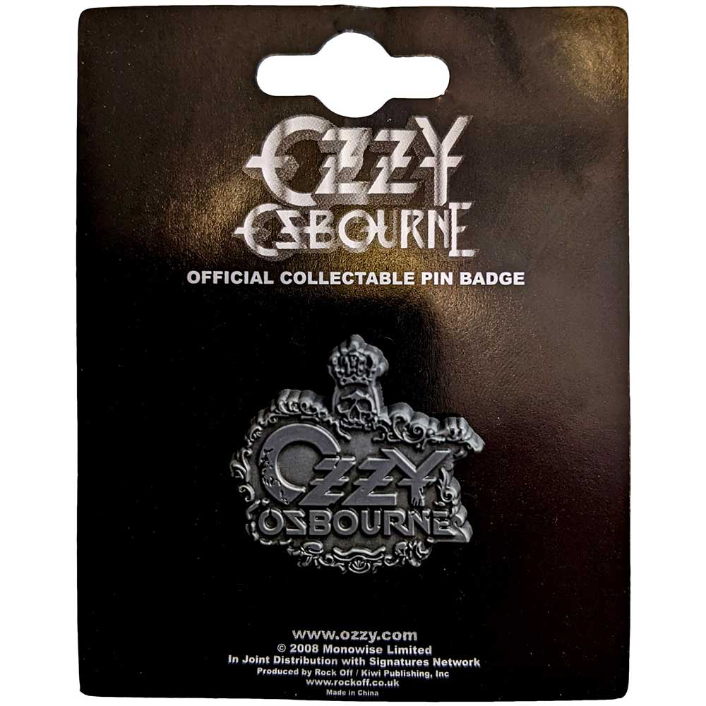 Ozzy Osbourne Pin Badge: Crest Speld
