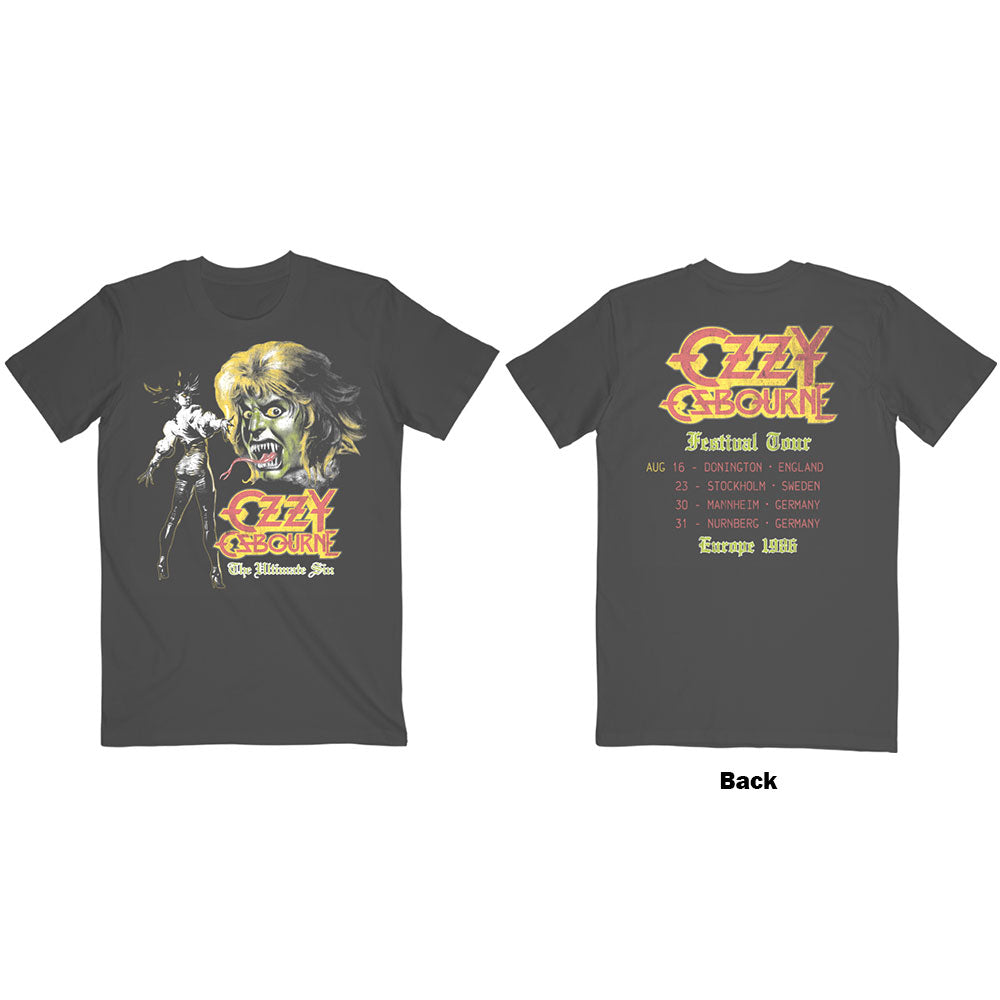 Ozzy Osbourne Unisex T-Shirt: Ultimate Remix (Back Print) T-Shirt