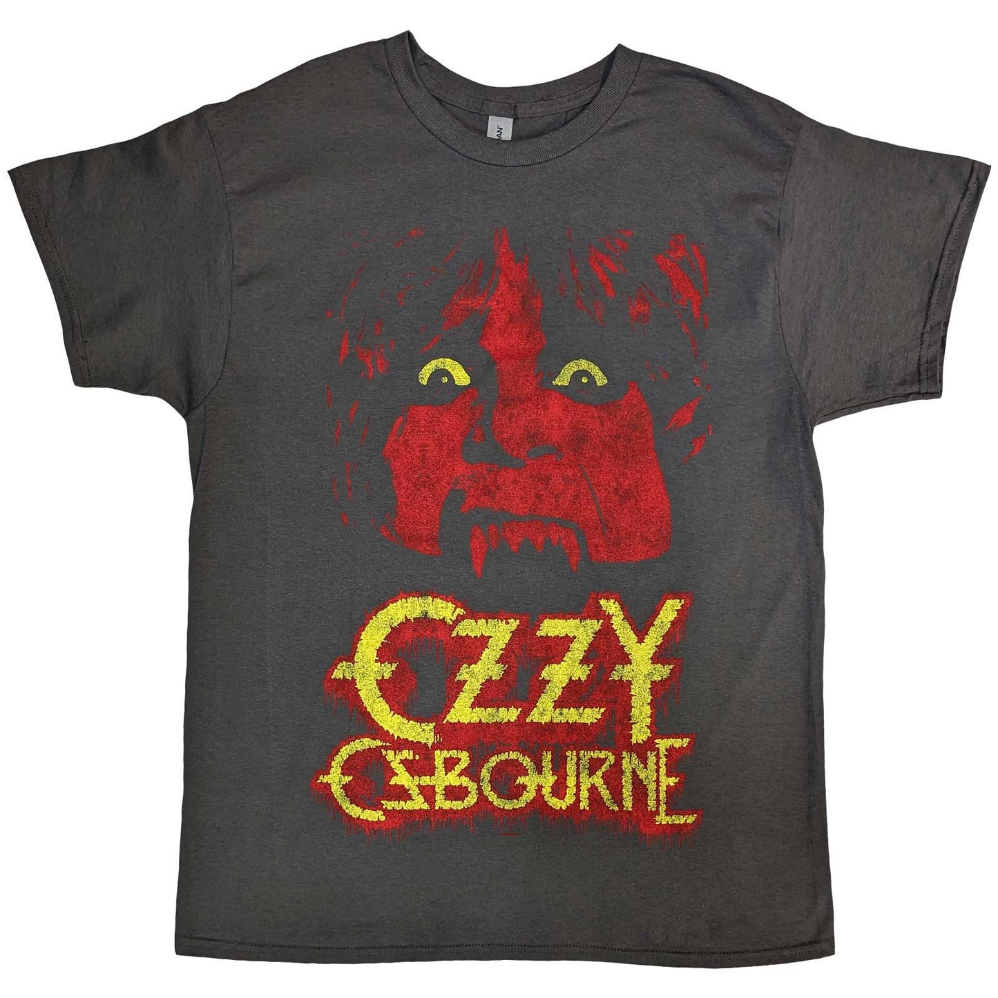 Een foto van een T-Shirt van Ozzy Osbourne.