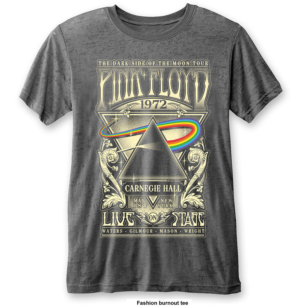 Pink Floyd Unisex T-Shirt: Carnegie Hall (Burnout) T-Shirt
