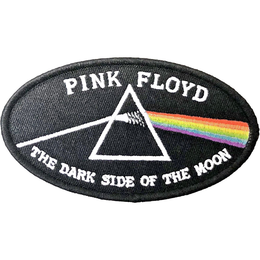 Pink Floyd Standard Patch: Dark Side of the Moon Oval Black Border Standaard patch