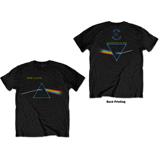 Pink Floyd Unisex T-Shirt: Dark Side of the Moon Flipped (Back Print) T-Shirt