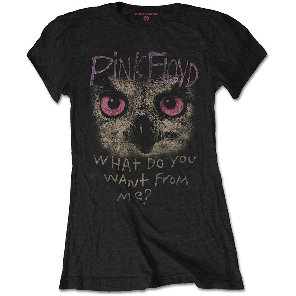 Pink Floyd Ladies T-Shirt: Owl - WDYWFM? T-Shirt