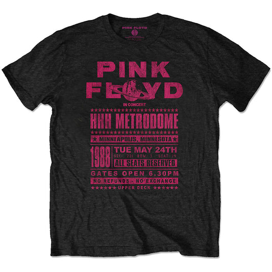 Pink Floyd Unisex T-Shirt: Metrodome '88 T-Shirt