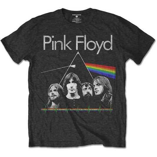 Pink Floyd Unisex T-Shirt: Dark Side of the Moon Band & Pulse T-Shirt