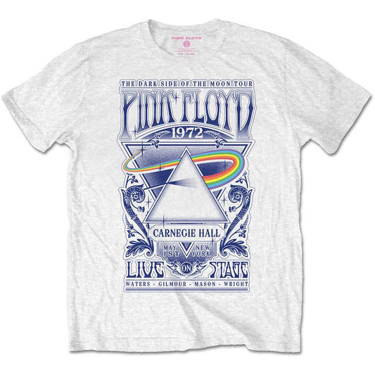 Pink Floyd Unisex T-Shirt: Carnegie Hall Poster T-Shirt
