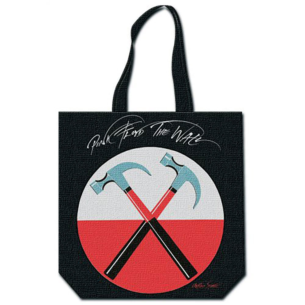 Pink Floyd The Wall Cotton Tote Bag: Hammers (Back Print) Katoenen draagtas