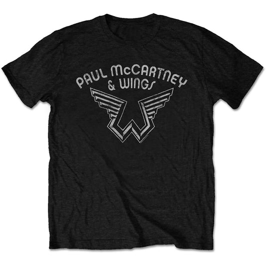 Paul McCartney Unisex T-Shirt: Wings Logo T-Shirt