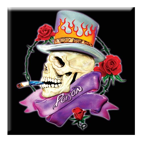 Poison Fridge Magnet: Skull Koelkastmagneet