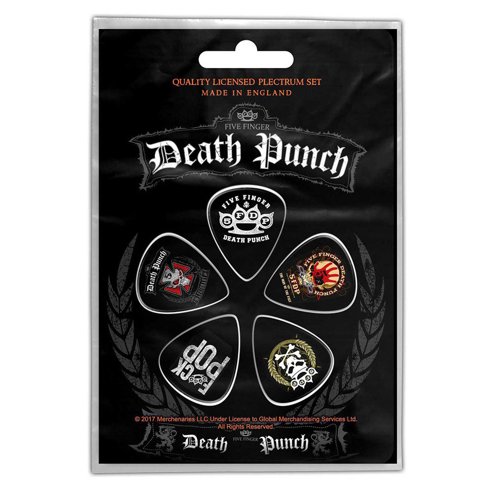 Five Finger Death Punch Plectrum Pack: Logos Set plectrums