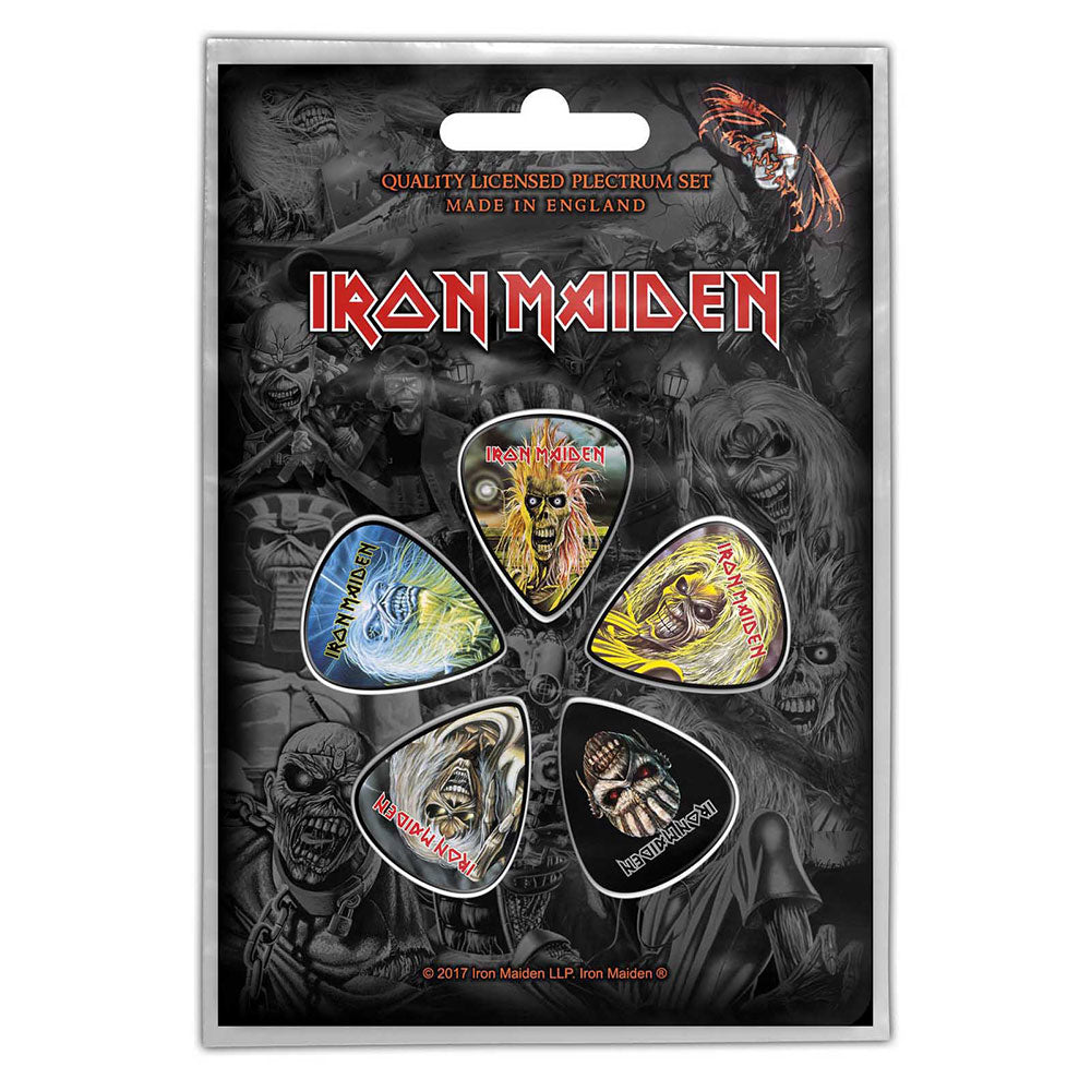 Iron Maiden Plectrum Pack: The Faces of Eddie Set plectrums