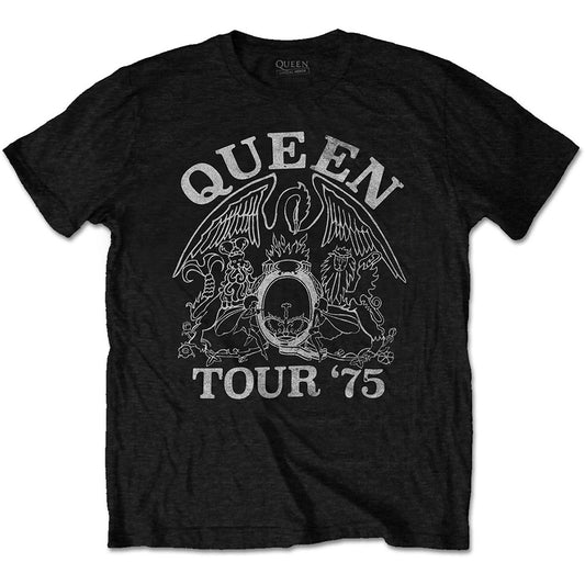 Queen Unisex T-Shirt: Tour '75 (Eco-Friendly) T-Shirt