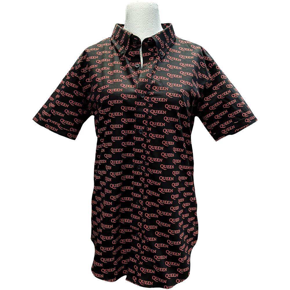 Queen Unisex Casual Shirt: Logo Pattern (All Over Print) Casual Shirt